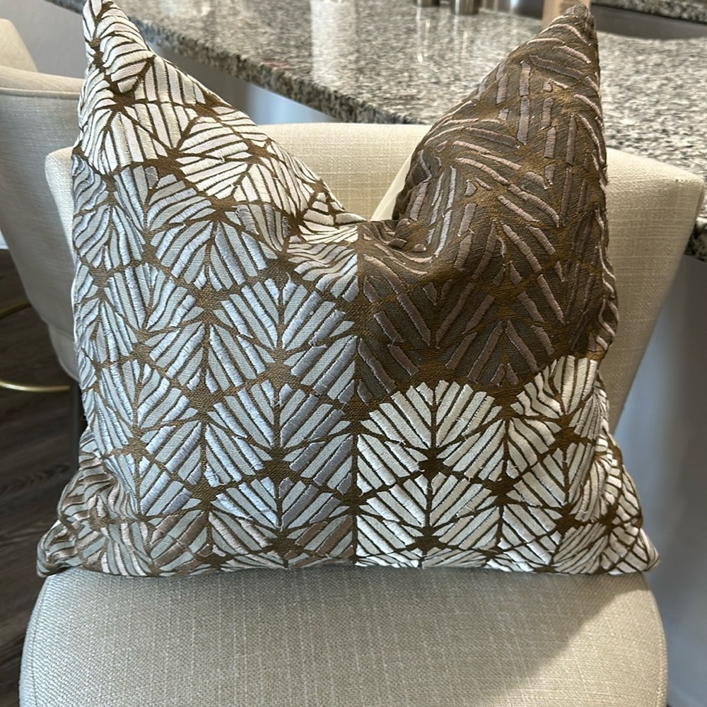 West Elm decorative pillow and pillow insert 20x20.